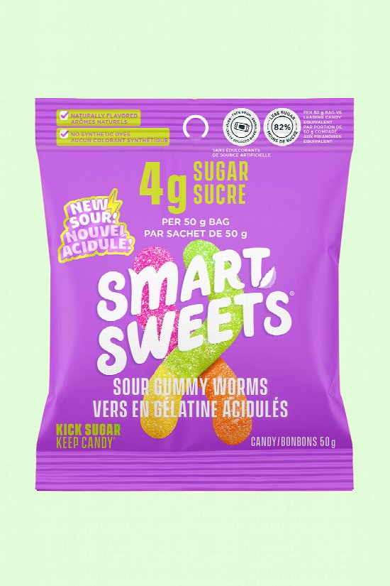 SmartSweets Sour Gummy Worms